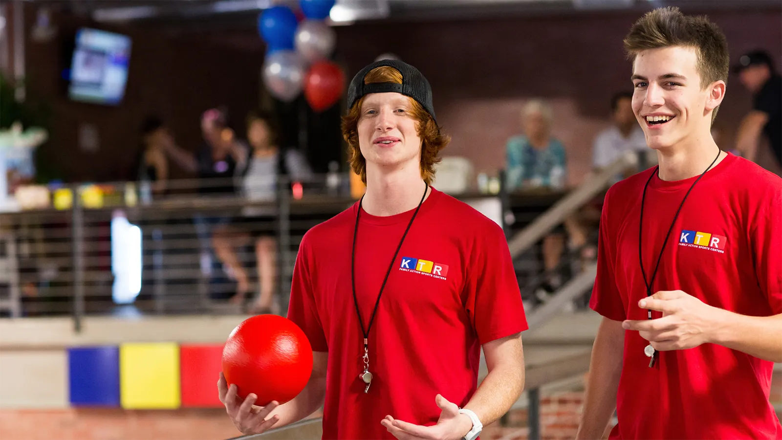 KTR Employees Playing Dodgeball